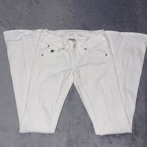 True Religion White Flared Jeans